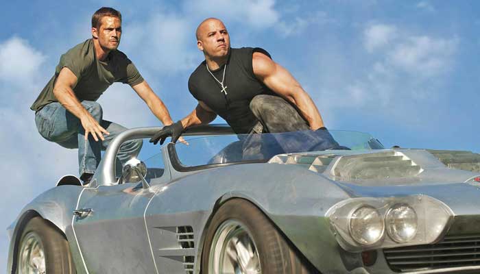 Screenshot from Fast & Furious 7 movie