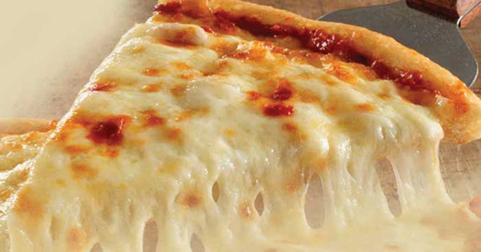 Slice of cheese pizza