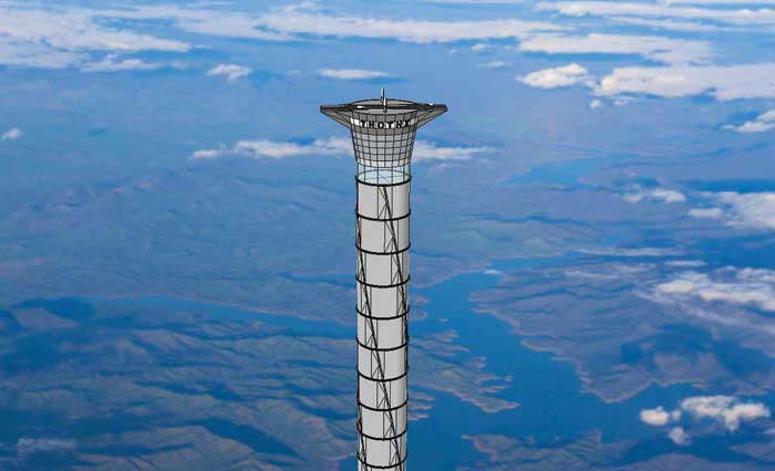 Space elevator tower