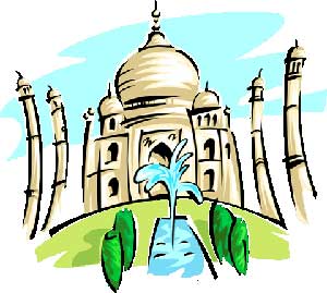 Illustration of Taj Mahal