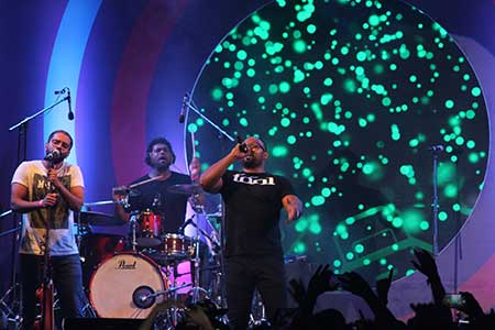 Thaikkudam Bridge performing live at South Side Story in Mumbai