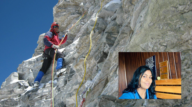 Tusi on the difficult climb at Thalay Sagar