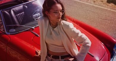 Veronica Fusaro leaning against a car