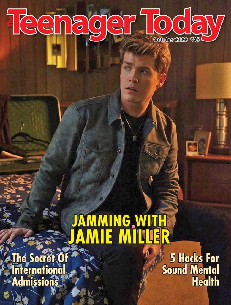 Cover of the October 2023 issue of The Teenager Today featuring Jamie Miller.